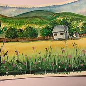 My project in Watercolor Travel Journal course. Un proyecto de Ilustración tradicional, Pintura a la acuarela, Sketchbook e Ilustración arquitectónica de Lavinia Bell - 18.02.2022