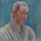 Mi Proyecto del curso: Retrato artístico en acuarela. Fine Arts, Painting, Watercolor Painting, and Portrait Drawing project by Andrés Nieves - 02.20.2022