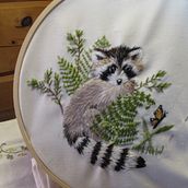 My project in Freehand Needle Painting: Embroider the Beauty of Wildlife course. Traditional illustration, Embroider, and Textile Design project by Chris - 02.20.2022