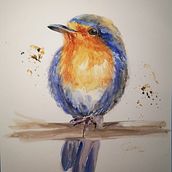 Mi Proyecto del curso: Acuarela artística para ilustración de aves. Traditional illustration, Watercolor Painting, Realistic Drawing, and Naturalistic Illustration project by Esther De Herrera - 02.17.2022