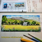 My project in Watercolor Travel Journal course. Traditional illustration, Watercolor Painting, Architectural Illustration, and Sketchbook project by Roider Evi - 02.21.2022