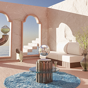Surreal Interior ArchViz Project with Blender. Architecture, Interior Architecture, Digital Architecture, and ArchVIZ project by xyzmala - 02.21.2022