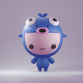 Mi Proyecto del curso: Creación de personajes kawaii en 3D con Blender . Traditional illustration, Character Design, Digital Illustration, 3D Modeling, and Manga project by Luis Subiabre - 02.20.2022