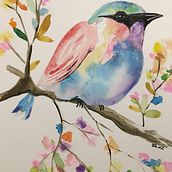 Experimentele aquareltechnieken. Traditional illustration project by Els van Leemput - 02.21.2022