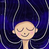 Dream girl fantasy illustration. Traditional illustration, Digital Illustration, and Children's Illustration project by Medha Nagesh - 02.20.2022