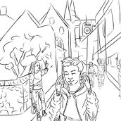 Mon projet du cours : Principes fondamentaux pour dessiner des personnes à partir de l'imagination. Projekt z dziedziny  Sztuki piękne, Sketching,  R, sunek,  R, sunek art, st, czn, R, sunek anatomiczn, Trad, c, jna ilustracja, R i sunek ołówkiem użytkownika Annabelle Morvan - 22.02.2022
