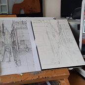 Mon projet du cours : Dessin architectural à l’aquarelle et à l’encre. Sketching, Drawing, Watercolor Painting, Architectural Illustration, Sketchbook & Ink Illustration project by kalisson - 02.22.2022