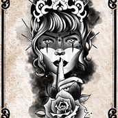 Mon projet du cours : Conception et illustration numérique de tatouages avec Procreate Ein Projekt aus dem Bereich Traditionelle Illustration, Grafikdesign, Digitale Illustration, Tattoodesign und Digitale Zeichnung von Kalil Moktar - 20.02.2022