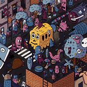 Mon projet du cours : Illustration de type Cherche et trouve sur Procreate. Traditional illustration, Digital Illustration, Comic, Children's Illustration, Editorial Illustration, Children's Literature, Pencil Drawing, Drawing, Digital Drawing, Character Design, and Education project by Cédric Charrier - 02.22.2022