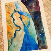 Desde arriba . Traditional illustration, and Watercolor Painting project by Rosa Bastida González - 02.21.2022