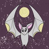 Moon Bat. Un proyecto de Ilustración tradicional de Ivy Williams - 14.01.2022
