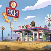My project in Digital Background Painting for Animation course. Traditional illustration, Animation, Digital Illustration, and Digital Painting project by Lori Smyrl - 02.19.2022