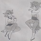 Mi Proyecto del curso: Creación de personajes manga. Traditional illustration, Character Design, Comic, and Manga project by Pablo Andres Rivera Rivera - 02.22.2022