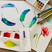 Algunos ejercicios. Un projet de Aquarelle et Illustration traditionnelle de Karen Salas Baeza - 20.02.2022