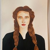 My project in Watercolor Portrait from a Photo course. Projekt z dziedziny Trad, c, jna ilustracja, Malowanie akwarelą i Portret użytkownika Lina - 22.02.2022