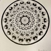 Il mio progetto del corso: L'arte del mandala: disegna motivi geometrici. Drawing & Ink Illustration project by lucia_palomba - 03.08.2022