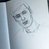 My project in Portrait Sketchbooking: Explore the Human Face course. Sketching, Drawing, Portrait Drawing, Artistic Drawing, and Sketchbook project by janetlevrel - 02.23.2022