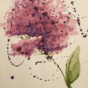 Splatter flowers 1. Un projet de Illustration traditionnelle de anna_jartin - 23.02.2022