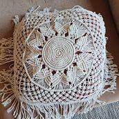 Meu projeto do curso: Técnicas de macramê circular. Un progetto di Artigianato, Interior Design, Fiber Art, Macramè e Textile Design di sandra_magro - 23.02.2022