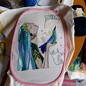 Mi Proyecto del curso: Introducción al bordado con aguja mágica. Embroider, Punch Needle, and Textile Design project by loremanba - 02.23.2022