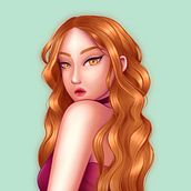 Mi Proyecto del curso: Retrato de personajes femeninos con Procreate. Traditional illustration, Digital Illustration, and Digital Drawing project by Adara Parra Balaguer - 02.23.2022