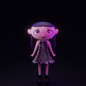 Mon projet du cours : Création de personnages kawaii en 3D avec Blender. Traditional illustration, Character Design, Digital Illustration, 3D Modeling, and Manga project by Sarah Beaubeau - 02.23.2022