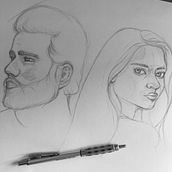 Szkicowanie portretów: odkrywaj ludzką twarz. Un proyecto de Dibujo a lápiz, Dibujo y Bocetado de Justyna - 23.02.2022