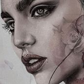 Ritratto illustrato con Elena Garnu. Traditional illustration project by Monica Pedrotti - 02.22.2022