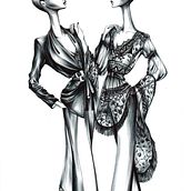 Fashion Illustration . Un projet de Illustration traditionnelle, Design , Illustration de mode, Illustration éditoriale , et Carnet de croquis de Lyaman Yusifli - 23.02.2022