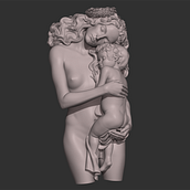 Mother and Child (Klimt, work in progress). Een project van 3D van Malin Schneider - 23.02.2022