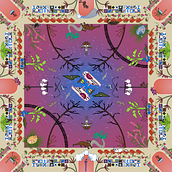 My project in Illustration for Patterns with Soul course. Traditional illustration, Pattern Design, Vector Illustration, and Printing project by Kira Gondeck-Silvia - 02.24.2022