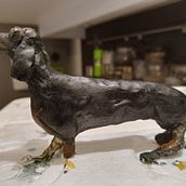  Modelado con chocolate: Perro Salchicha. Design, e DIY projeto de rkleinb - 24.02.2022