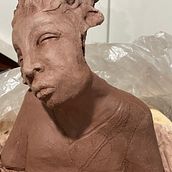 My project in Introduction to Clay Figurative Sculpture course. Artes plásticas, e Escultura projeto de Heather Williams - 24.02.2022