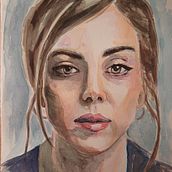 My project in Artistic Portrait with Watercolors course. Un projet de Beaux Arts, Peinture, Aquarelle , et Dessin de portrait de tasianaf - 24.02.2022