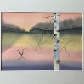 Mon projet du cours : Paysages atmosphériques à l'aquarelle. Fine Arts, Painting, and Watercolor Painting project by Annie Gachet - 02.24.2022