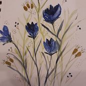 My project in Floral Arrangement Illustration in Watercolor course. Traditional illustration, Fine Arts, Painting, Watercolor Painting, Botanical Illustration, and Naturalistic Illustration project by Vicky Despres - 02.24.2022
