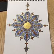 My project in Introduction to Islamic Art: Create Biomorphic Patterns course. Painting, Pattern Design, Drawing, Watercolor Painting & Ink Illustration project by border_minstrel - 02.24.2022