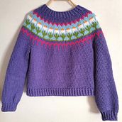 Mi Proyecto del curso: Diseño y tejido de punto con la técnica jacquard. Accessor, Design, Fiber Arts, Knitting, and Textile Design project by Muriel Naranjo - 02.24.2022