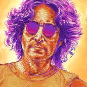 John Lennon. Traditional illustration, Music, Painting, Vector Illustration, Creativit, Drawing, Digital Illustration, Portrait Drawing, Digital Drawing, and Digital Painting project by Jorge Sossa Musumeci - 02.23.2022