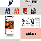 Alto Pico Hot Sauces. Un progetto di Design, Illustrazione tradizionale, Br, ing, Br e identit di Maria Fernanda Rojas Hernandez - 24.02.2022