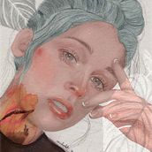 Mon projet du cours : Portrait illustré avec Procreate. Un progetto di Illustrazione tradizionale, Illustrazione vettoriale, Illustrazione digitale e Disegno di ritratti di Audrey Jadevamens - 23.02.2022