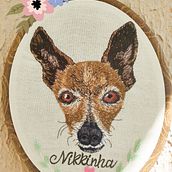 Meu projeto do curso: Needle painting para principiantes. Embroider, Naturalistic Illustration, and Textile Design project by Tatiana Lima Caloni - 02.25.2022
