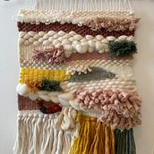 Mon projet du cours : Techniques de tissage manuel pour débutants. Un proyecto de Artesanía, Decoración de interiores, Tejido, Telar y Diseño textil de 91arlette - 25.02.2022