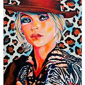 Kate. Acr, and lic Painting project by Neeltje Schilleman - 02.25.2022