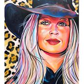 Brigitte. Traditional illustration, Acr, lic Painting, and Portrait Drawing project by Neeltje Schilleman - 02.25.2022