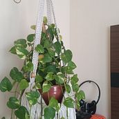Meu projeto do curso: Design de acessórios em macramê Ein Projekt aus dem Bereich Erweiterungsentwicklung, H, werk, Dekoration von Innenräumen, Weben, Makramee und Textildesign von Sabrina V Caifa - 25.02.2022