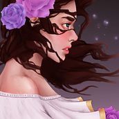 rosa. Traditional illustration, Drawing, Digital Illustration, Portrait Drawing, Digital Drawing, and Digital Painting project by caaron42 - 02.25.2022