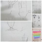 ¡Abajo los libros y las escuelas! - primer ejercicio. Un progetto di Illustrazione tradizionale, Disegno e Fotografia di dannakarinamr - 26.02.2022