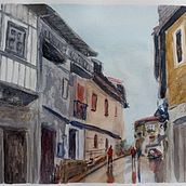 Mi Proyecto del curso: Paisajes urbanos en acuarela. Fine Arts, Watercolor Painting, and Architectural Illustration project by Isabel Alario - 02.25.2022