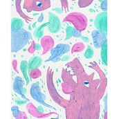My project in Illustration Techniques to Unlock your Creativity course. Design, Traditional illustration, Fine Arts, Painting, Creativit, Creating with Kids, and Sketchbook project by Iida Siikaoja - 02.26.2022
